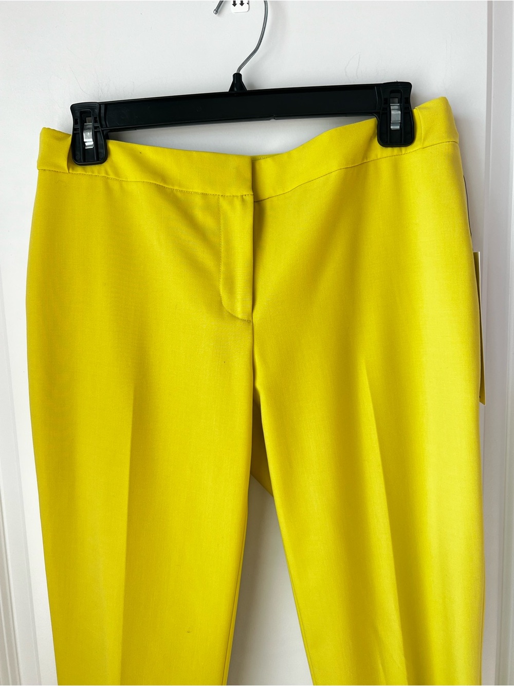 Calvin Klein Bright Yellow Slim Ponte Ankle Pants - Picture 2 of 16